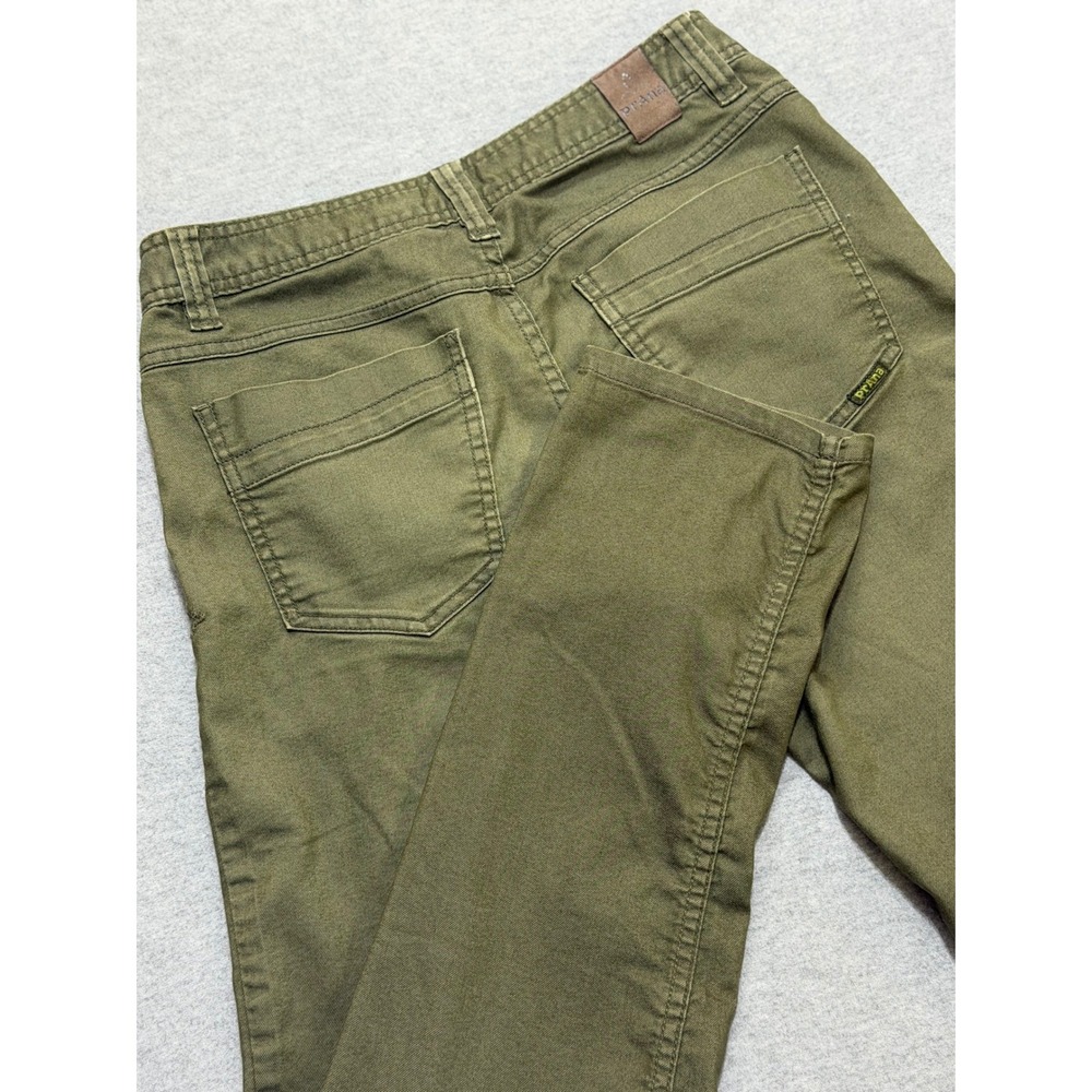 prAna Bridger Slim Fit Organic Cotton Blend Pants OliveGreen30W x 34L M4BD34315